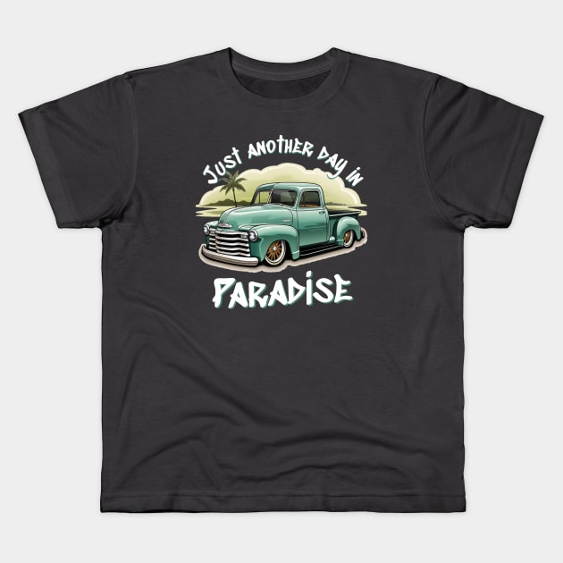 Another day in paradise Kids T-Shirt by Spearhead Ink